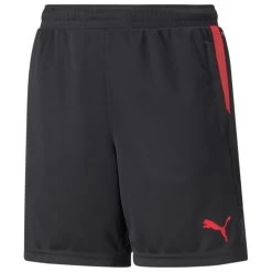 PUMA Short D'Entraînement IndividualCUP - Noir/Rouge Enfant